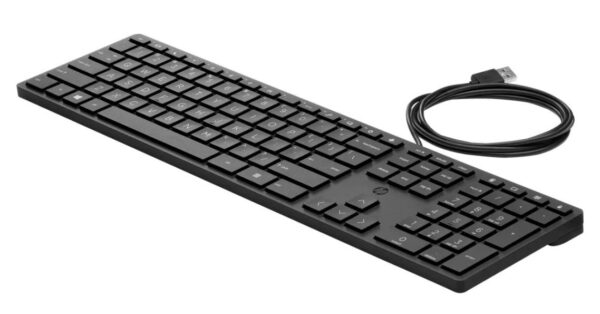 HP 320K toetsenbord USB QWERTY Zwart